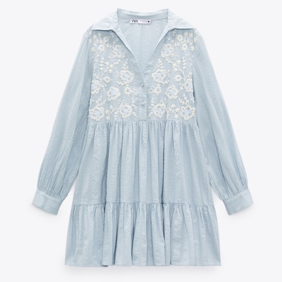 Embroidered Mini Dress Zara - Picture 7 of 10
